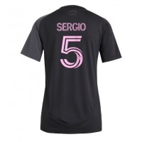 Stroje piłkarskie Inter Miami Sergio Busquets #5 Koszulka Wyjazdowej dla damskie 2025-26 Krótki Rękaw
